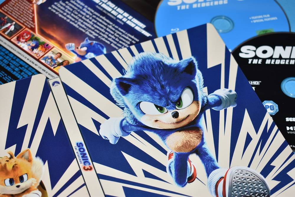 «Sonic 3: La Película» un Steelbook 4K que arrasa a toda velocidad