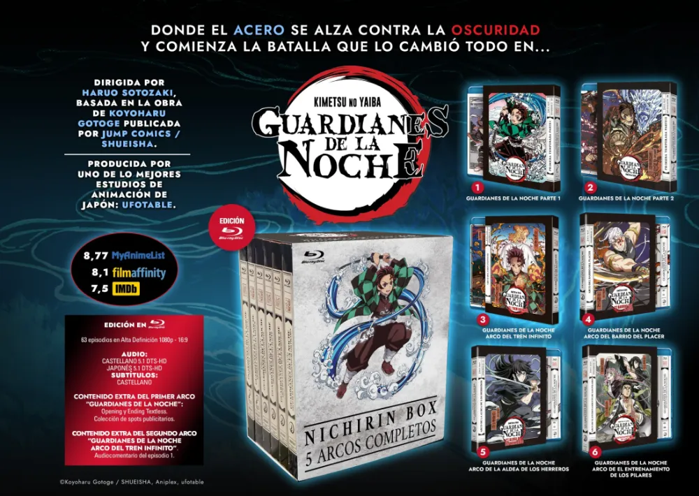 Guardianes de la Noche_ Kimetsu No Yaiba (Nichirin Box) (Bluray)