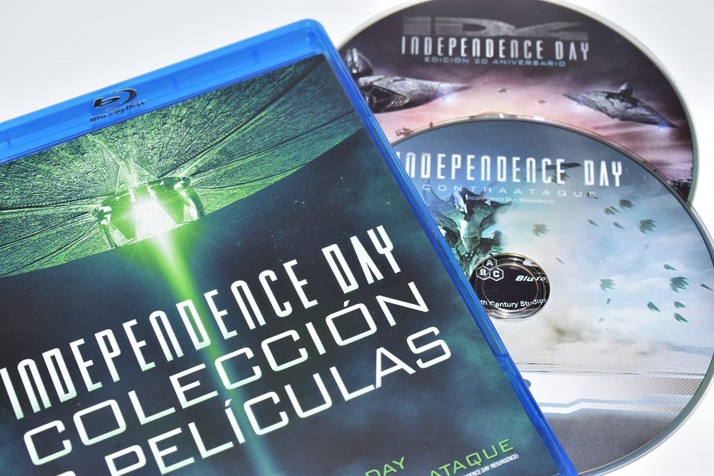 Independence Day: Pack Blu-ray con las dos películas, espectáculo alienígena